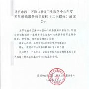 昆明市西山区海口社区卫生服务中心年度零星维修服务项目招标（二次招标）成