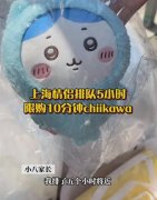 现在的年经人怎么了 情侣排队5小时限购10分钟chiikawa 
