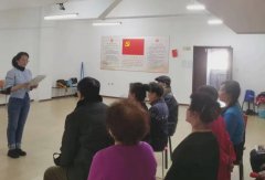 爱建街道梧桐花园社区党总支联合社区新时代文明实践站开展“绿色祭祀倡新风