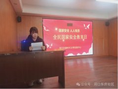 社区动态|河口街道东庆社区开展“全民国家安全教育日”主题宣讲活动