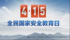 桓台县少海街道社区卫生服务中心开展“4.15”全民国家安全教育活动情况